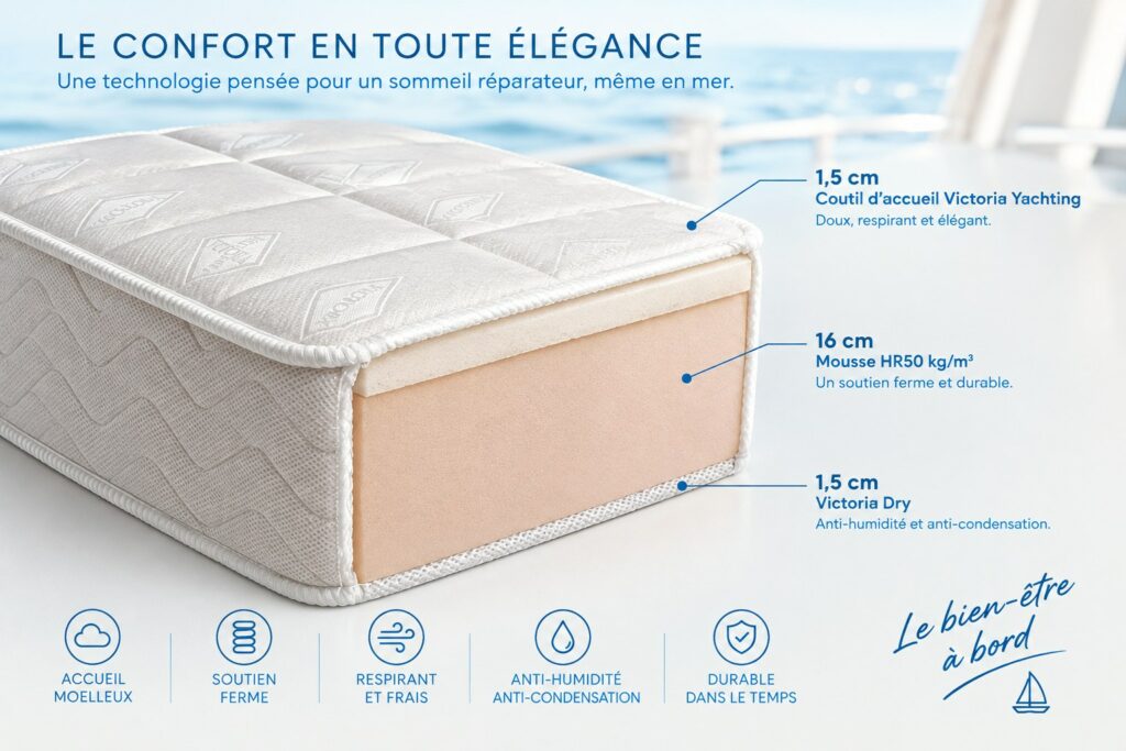 Matelas latex Maldives, composition